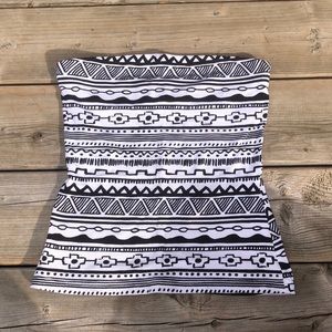Patterned Tube Top (Size S)